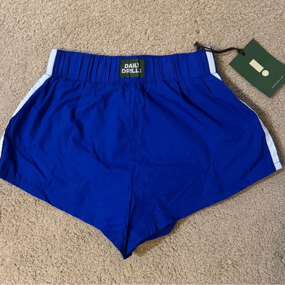 DAILY DRILLS Super Bounce Shorts with Stripes!!! COBALT (XS) - Picture 5 of 6